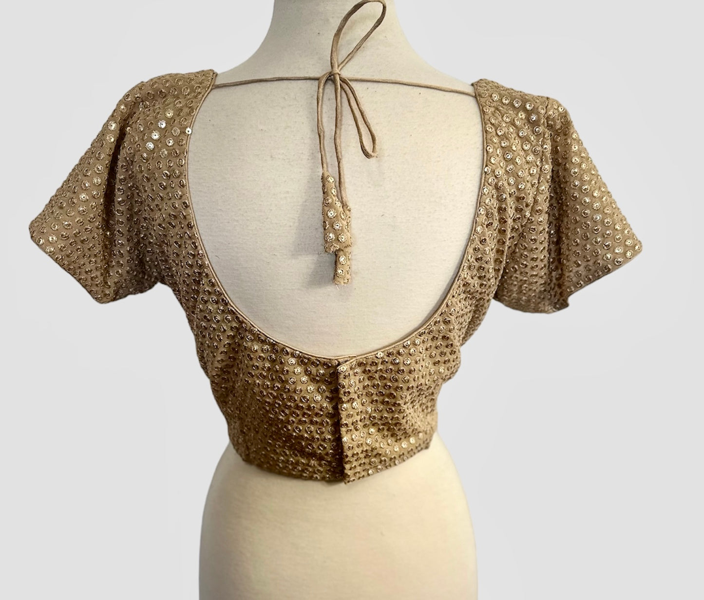 Antique Gold Sequined Blouse