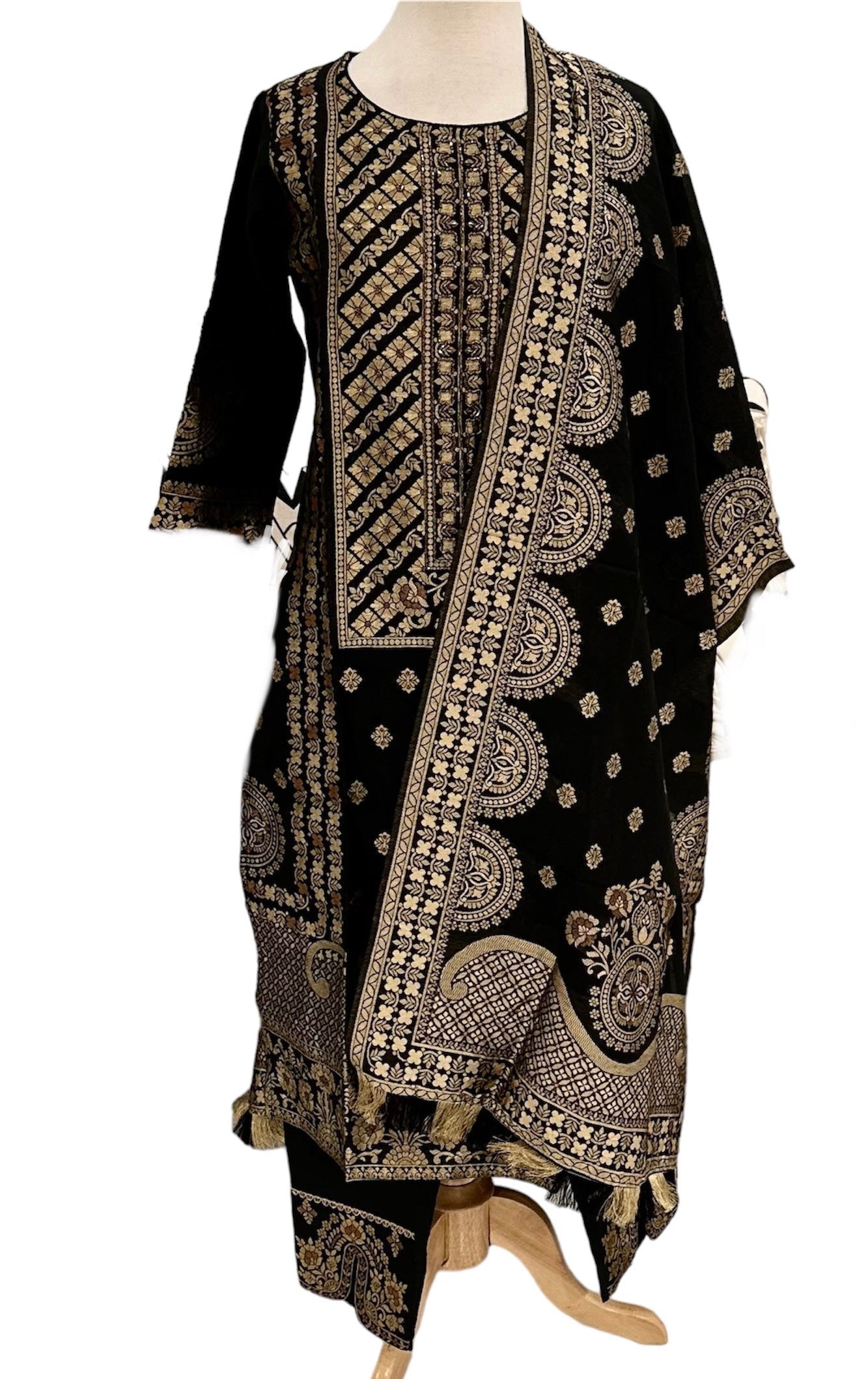 Banarasi jacquard spun silk Kurta Set