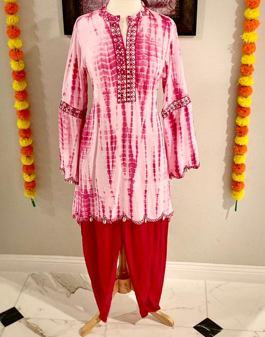 Indo Western Tunic with Dhoti Pants